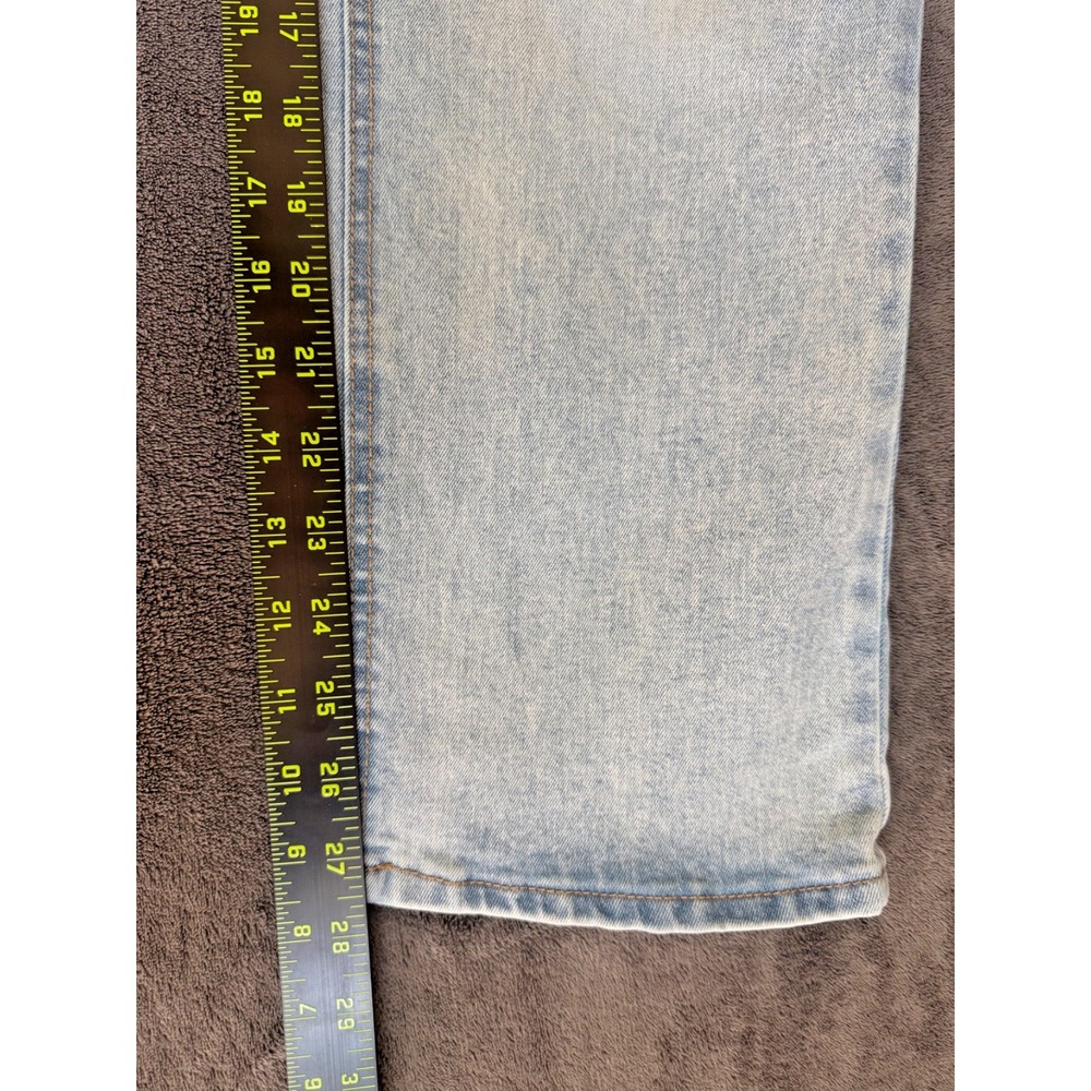 Frye Jeans Women 6/28 Light Stonewash Blue Straight Leg Western Cowgirl Casual - Picture 15 of 16